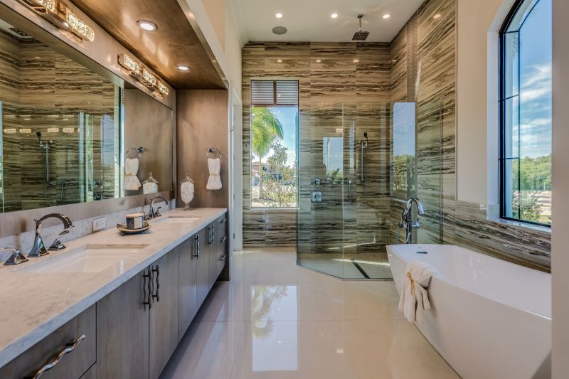Wide Picture of a Modern Bathroom