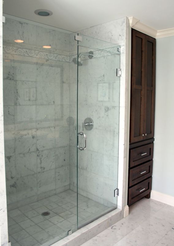Elegant Shower with Frameless Glass